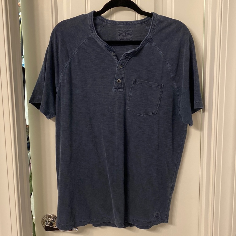 Blue Henley tee